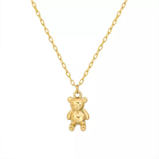 Teddy Bear Pendant Necklace