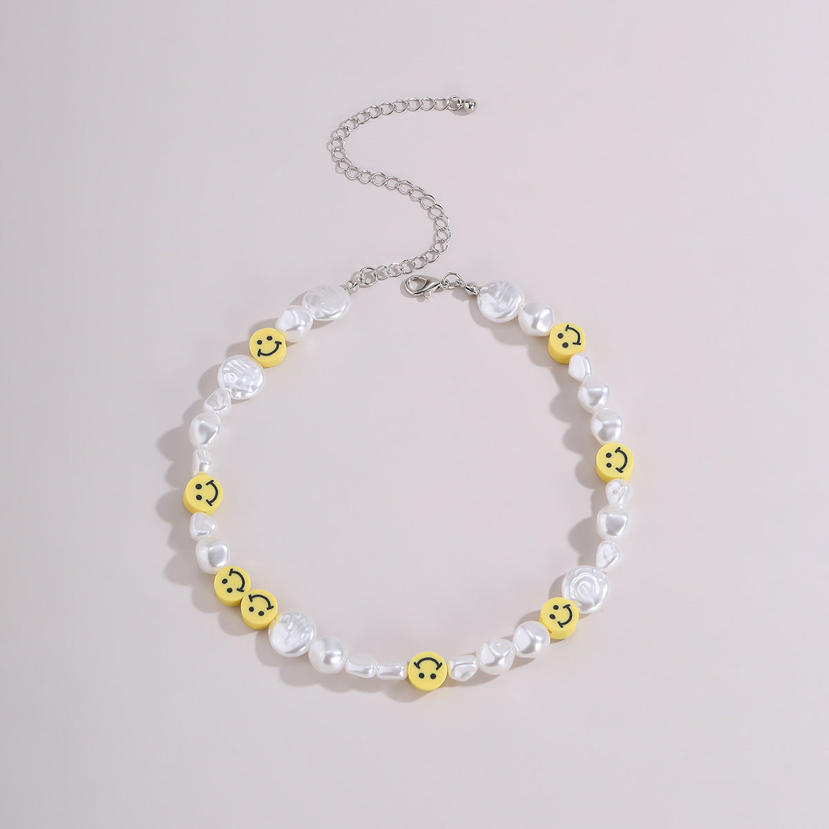 You can look cute and elegant in our Funky Pearl Smile Necklace! Cute girls necklace.